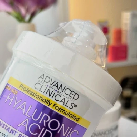 Advanced Clinics Hyaluronic Acid Instant Moisturizing Skin Cream -454g - Advanced clinicals - Image 2