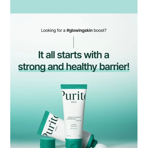 Purito Mighty Bamboo Panthenol Cream 100ml Barrier-Strengthening, Hydrating Moisturizer with Squalane & Bamboo Vegan & Fragrance-Free - PURITO - Image 4