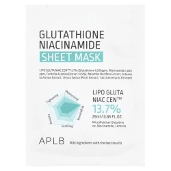 APLB - Retinol Vitamin C Vitamin E Sheet Mask - 1szt/25ml, Retinol Vitamin C Vitamin E