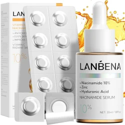 lanbena vitamin c 30 capsule , niacinamide30 ml  set