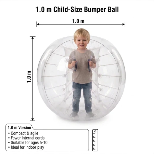 Inflatable Bumper Ball & Bubble Soccer – 1M / 1.5M Sizes – Heavy-Duty PVC Transparent Zorb Ball Inflatable Bumper Ball & Bubble Soccer – 1M / 1.5M Sizes – Heavy-Duty PVC Transparent Zorb Ball