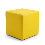 Premium Leatherette Cube Seat - Versatile Footstool & Extra Seating - Sadara Amman