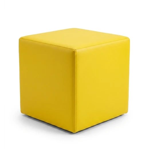 Premium Leatherette Cube Seat - Versatile Footstool & Extra Seating Premium Leatherette Cube Seat - Versatile Footstool & Extra Seating
