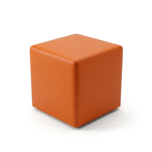 كرسي مكعب جلدي مريح - قطعة أثاث عملية للمنزل والمكتب كرسي مكعب جلدي مريح - قطعة أثاث عملية للمنزل والمكتب