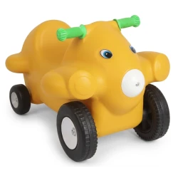 Kids' Airplane Ride-On Toy with Wheels - Fun & Safe Yellow Design