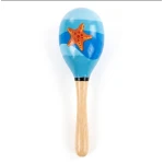 Kids Wooden Maracas Musical Toy - Educational Percussion Shaker for Toddlers - Sadara Amman