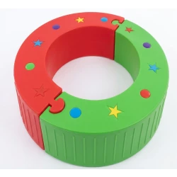 Multi-Shape Modular Balance Path - Interlocking Sensory Beam for Straight & Curved Tracks