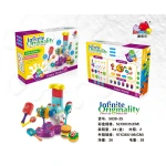 مجموعة آلة صنع الحلويات والطين الملون (5838-25) - حفلة طعام DIY Infinite Originality - لتنمية الإبداع للأطفال 3 سنوات فما فوق - ماي دولي