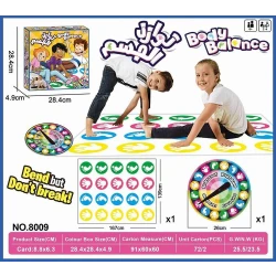 Body Balance Twister-Style Game Mat - Physical Coordination & Flexibility Game for Kids 6+