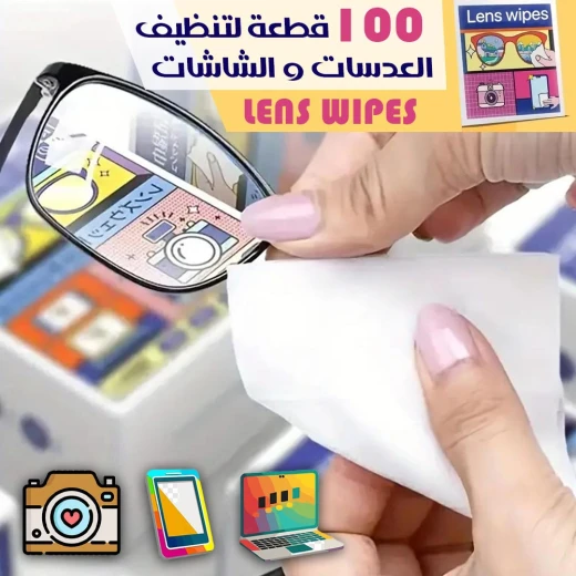 100 قطعة لتنظيف العدسات والشاشات - Image 2