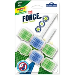 Tri FORCE Toilet Rim Block 3 in 1 Hygiene Cleanliness foaming Intense Forest FRESH 2PCS 90 G