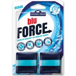 Blu FORCE Toilet Cistern Block Hygiene Cleanliness coloring Ocean Fresh 2 pcs 100g