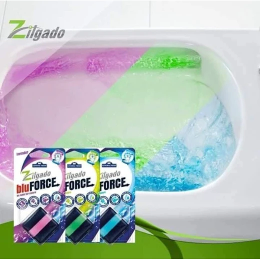 Blu FORCE Toilet Cistern Block Hygiene Cleanliness coloring Ocean Fresh 2 pcs 100g - Force - Image 3