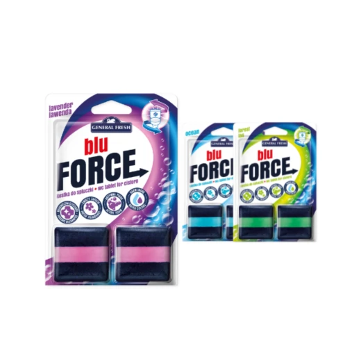 Blu FORCE Toilet Cistern Block Hygiene Cleanliness coloring Ocean Fresh 2 pcs 100g - Force - Image 4