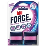Blu FORCE Toilet Cistern Block Hygiene Cleanliness coloring Lavender Fresh 2 pcs 100g - Force