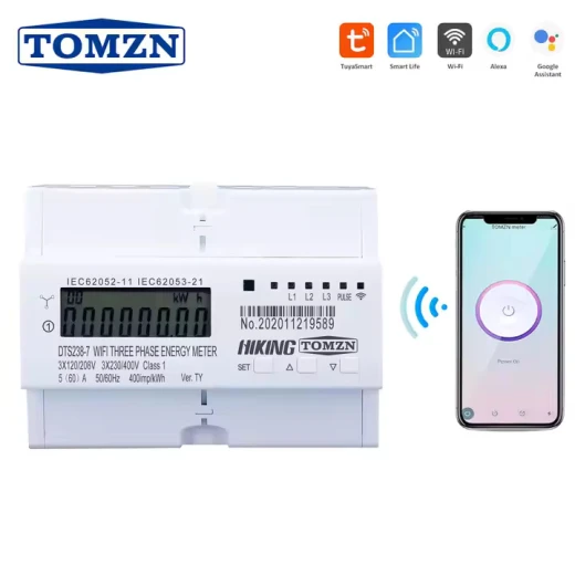 قاطع دائرة ذكي مع عداد من Tomzn (DTS238)، ثلاثي الطور 4P، 80 أمبير- تومزن - تومزن - Image 3