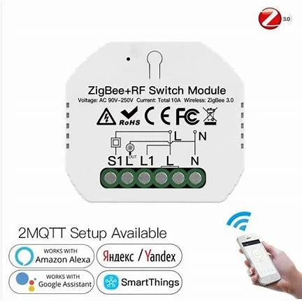 Mini Hidden Smart Switch - Zigbee - 1 Gang - AVATTO - Image 2