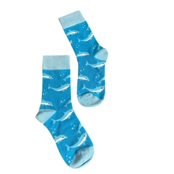 Long Shark-Themed Socks