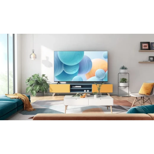 تلفزيون TCL 58 بوصة 4K LED بتقنية HDR10 ودقة UHD – تعزيز الألوان الديناميكي – تصميم معدني بدون حواف – Google TV – موديل 58V6B – ضمان سنتين - تي سي ال - Image 2