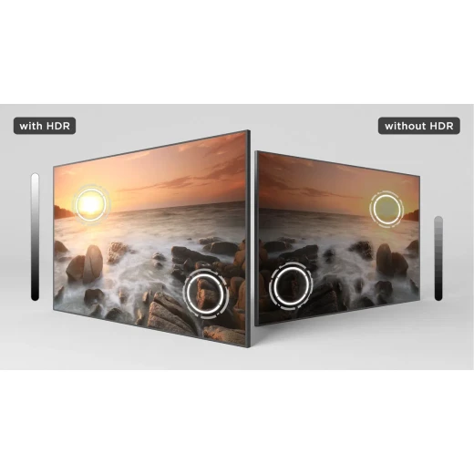 تلفزيون TCL 58 بوصة 4K LED بتقنية HDR10 ودقة UHD – تعزيز الألوان الديناميكي – تصميم معدني بدون حواف – Google TV – موديل 58V6B – ضمان سنتين - تي سي ال - Image 6