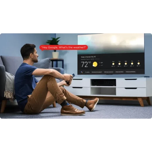 تلفزيون TCL 58 بوصة 4K LED بتقنية HDR10 ودقة UHD – تعزيز الألوان الديناميكي – تصميم معدني بدون حواف – Google TV – موديل 58V6B – ضمان سنتين - تي سي ال - Image 8