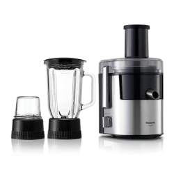 Panasonic 3-In-1 Juicer Extractor/ Blender/ Grinder, 800W, Mj-Dj31, With Durable Metal Spinner, Glass Blender Jug And Mill, 1Year Warranty