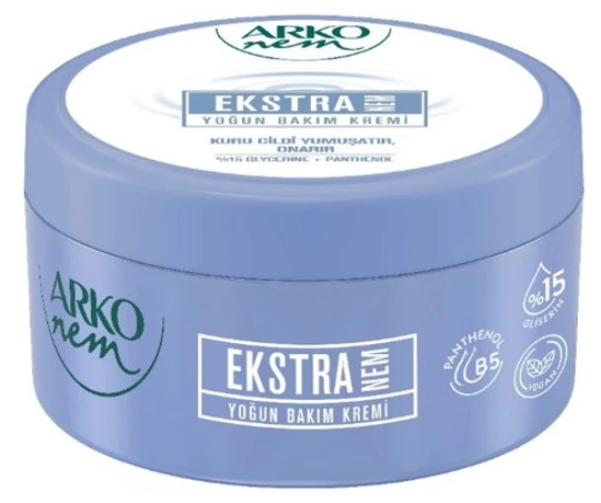 Arko Moisturizing Hand Cream 250ml – With Glycerin, Vitamin E & Panthenol | Deep Hydration for Dry Skin - Arko