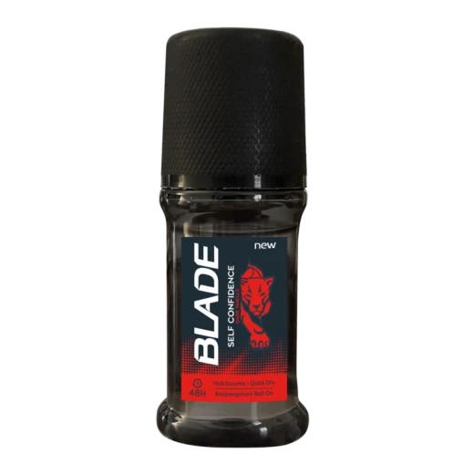 BLADE Deodorant Roll-On, Self Confidence, 50 ml, Long-Lasting Freshness, Aluminum-Free, Skin-Friendly Deodorant BLADE Deodorant Roll-On, Self Confidence, 50 ml, Long-Lasting Freshness, Aluminum-Free, Skin-Friendly Deodorant