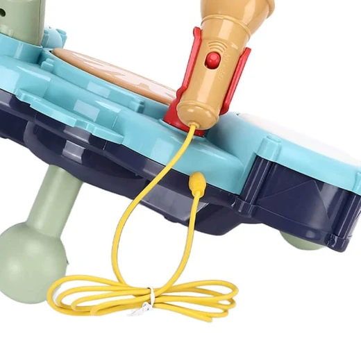 Jazz Music Drum With Lights And Mic 2837b - Rs Toys - Image 5