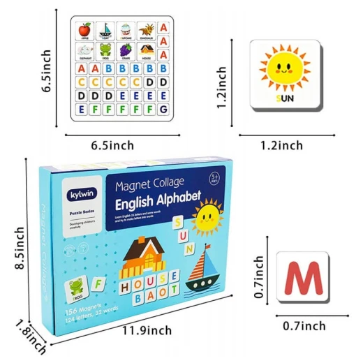English Alphabet Magnet Collage - Rs Toys - Image 6