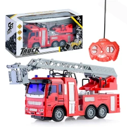 Remote Control Fire City Rescue Vehicle Ladder Car
