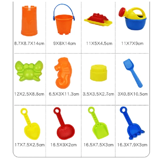 ألعاب شاطئ طاولة الرمل والماء 25 قطعة - ألعاب ار اس - Image 4