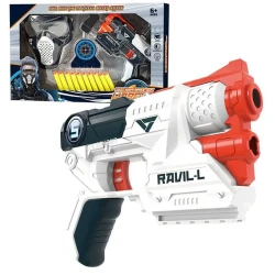 Warfare Heat Soft Space Gun (826-65A) Safe EVA Bullets, Includes Gun, Mask, Dart, and 10 Soft Bullets Fun Toy for Boys Ages 6+