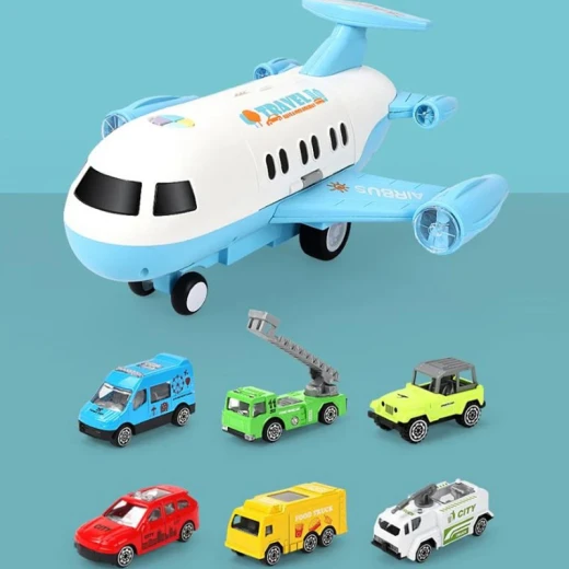 Air Transport Plane With 6 Toy Vehicles Play set 34.5 × 33.5 × 20 cm 3+ Years - Rs Toys - Image 2