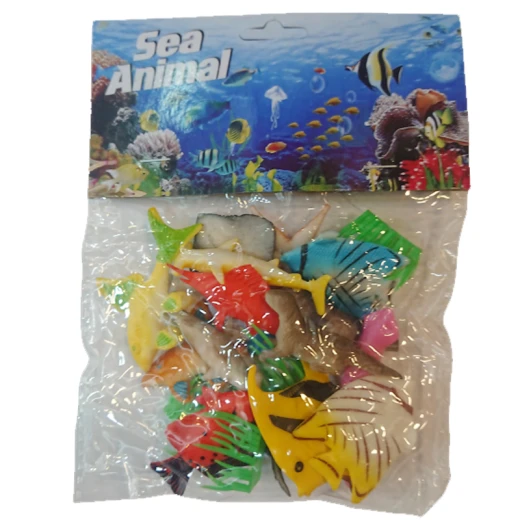 Sea Fish & Animal Figures 20 Pcs Size Approx 5 cm , high quality Plastic Filled Inside - Rs Toys - Image 2
