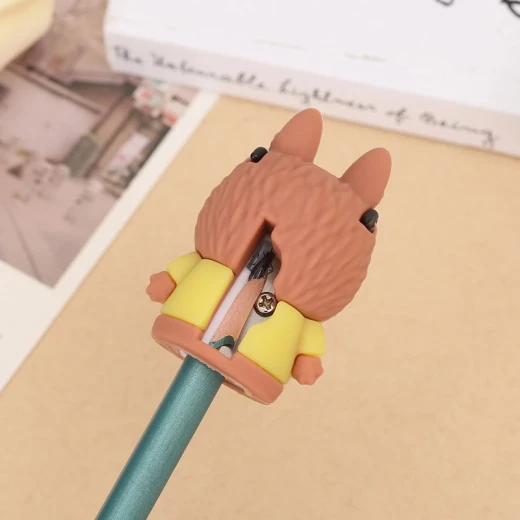 Labubu Rubber Pencil Sharpener 5 cm Brown - Labubu - Image 7