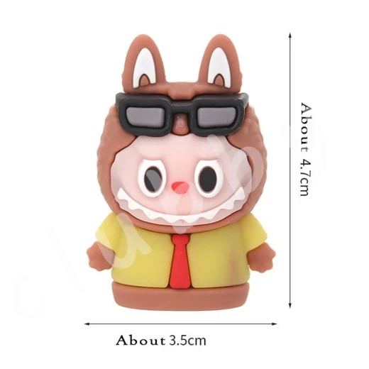 Labubu Rubber Pencil Sharpener 5 cm Brown - Labubu - Image 3