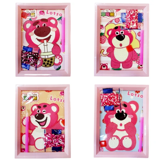 Labubu + Lotso Diamond Painting Pack Of Two Painting Random Designs Size 13.5 x 18 cm - Labubu - Image 6