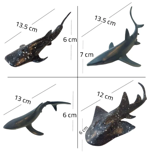 Sea Fish & Sea Animal Figures 11 Pcs Size Approx 13 cm , high quality Filled Plastic (Sea-11-RS) - Rs Toys - Image 5