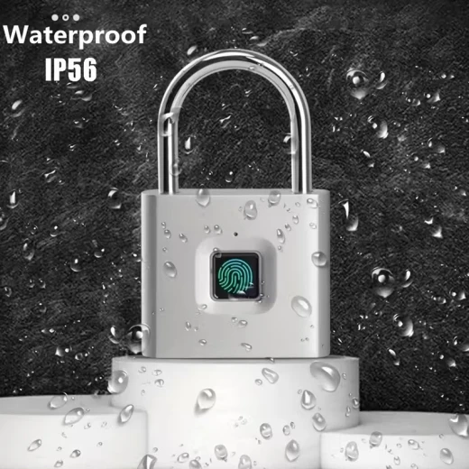 Rechargeable Antitheft Mini Smart Fingerprint Padlock Suitable for Luggage, Luggage, Door cabinets, Container Cars, Bicycles ,can Enter 10 Fingerprints (10-RS) - Rs Toys - Image 6