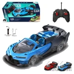 Bugatti Convertible RC Car for Kids - Scale 1:18 - 4-Channel Remote Control - 3.7V Rechargeable Battery - Working Head & Tail Lights - Ages 3+ - Rs Toys