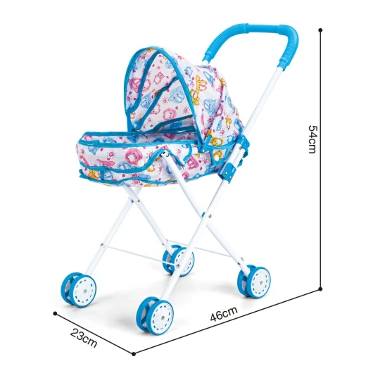 Sweet Baby Interactive Doll Playset 33cm with Metal Stroller, 12 Sounds, Feeding, Pee & Sleeping Functions, Baby Care Accessories Included, Baby Doll Toy for Girls Age 3+ - Rs Toys - Image 9