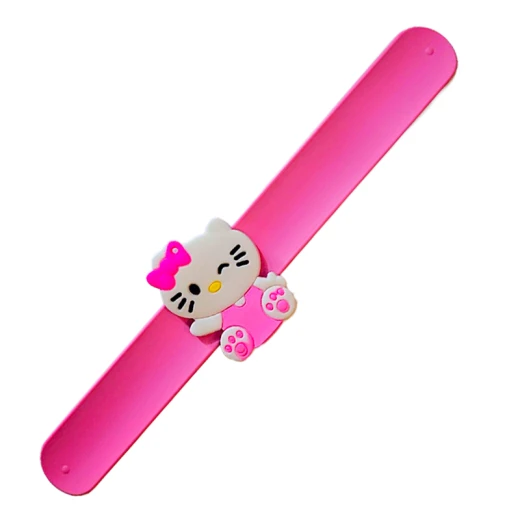 Slap Wrist Bracelet, Made Of High Quality Silica Gel, Hello Kitty Character Theme, 21 cm Length - Rs Toys - Image 3