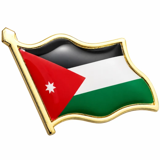 دبوس علم الأردن المعدني ثلاثي الأبعاد – بروش أنيق مطلي بالمينا مع مشبك تثبيت آمن للجاكيتات والقبعات والحقائب والبدلات والإكسسوارات الوطنية (1.8 × 2 سم) - ألعاب ار اس - Image 5