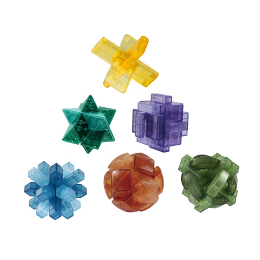 6-Piece 3D Puzzle Brain Teasers for Kids & Adults – IQ Test Educational Toys, Logical Thinking Games, Patience & Problem-Solving – For Ages 6+ - Rs Toys - Image 5