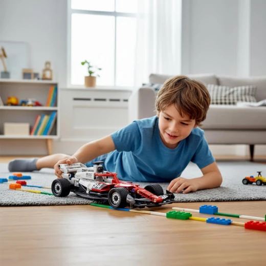 DREAMAMSTER Formula 1 Technical Blocks 276 Pcs Pull-Back Drive Rubber Wheels Realistic model (DG1003-RS) - Rs Toys - Image 2