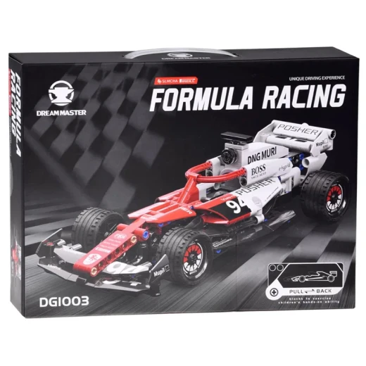 DREAMAMSTER Formula 1 Technical Blocks 276 Pcs Pull-Back Drive Rubber Wheels Realistic model (DG1003-RS) - Rs Toys - Image 10
