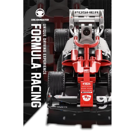 DREAMAMSTER Formula 1 Technical Blocks 276 Pcs Pull-Back Drive Rubber Wheels Realistic model (DG1003-RS) - Rs Toys - Image 3