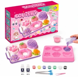 Squishy Toys DIY Kit for Kids – 27 Pieces Creative Squishy Making Set with Molds, Colors & Accessories – Sensory Craft and Stress Relief Toy – Ages 6+