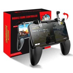 Pubg Mobile Game Controller Gamepad Joystick Fire Trigger Supports phones up to 6.5 inches For iPhone & Android Phones (W10-RS)
